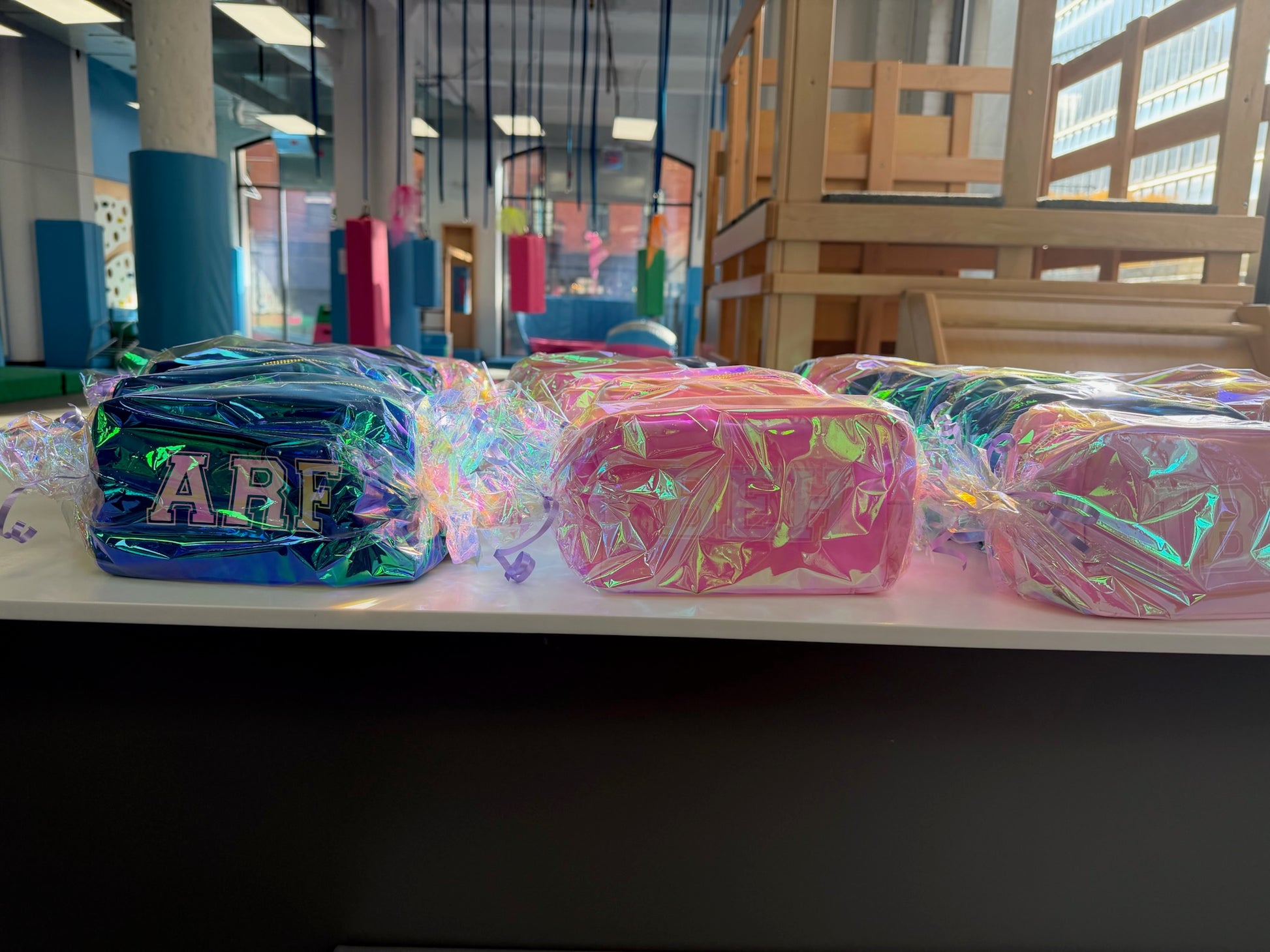 Pouches made as party favors!